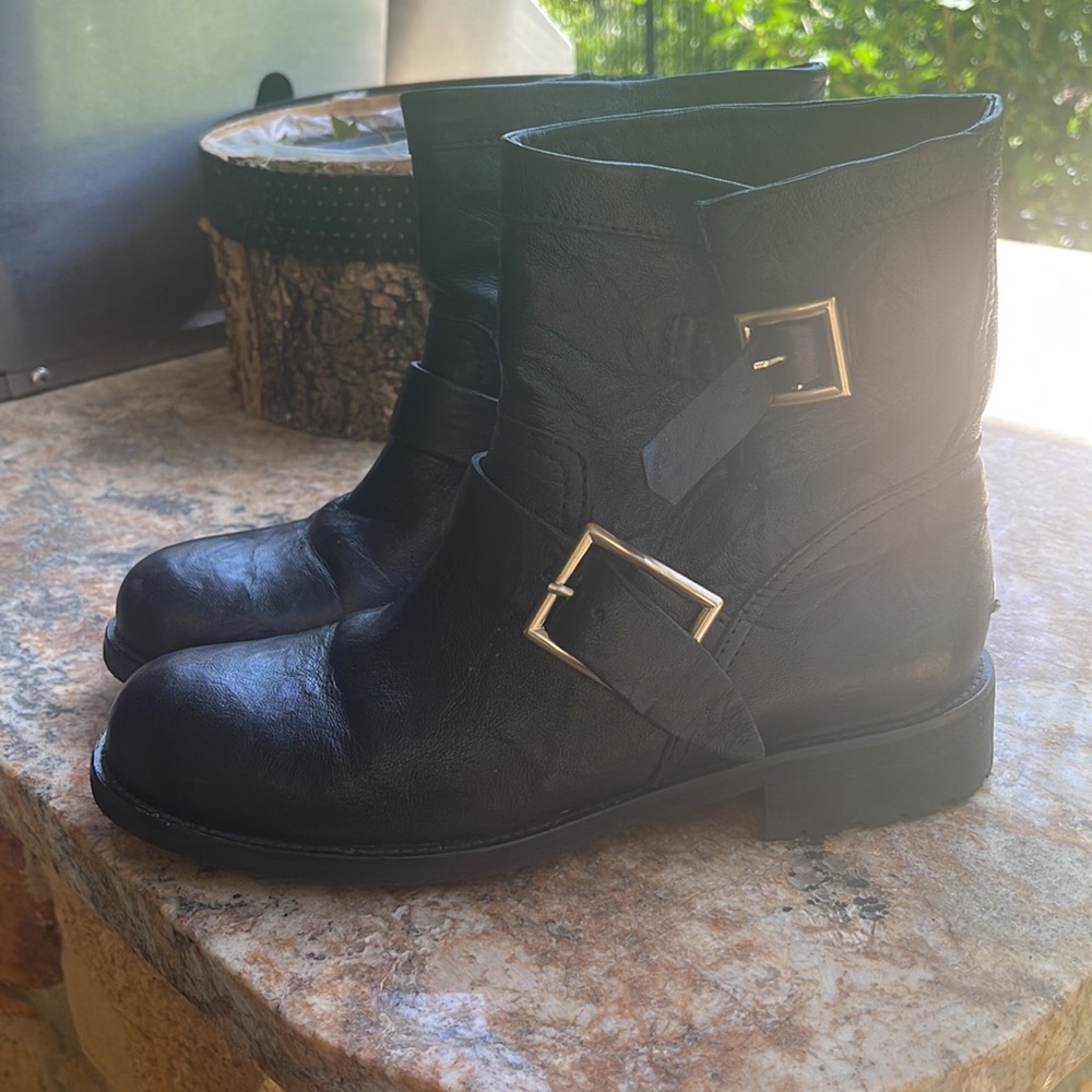 Jimmy Choo Moto Boots - Picture 3 of 7